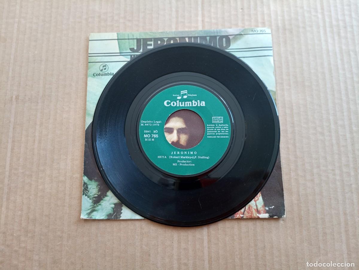 Discos de vinilo: JERONIMO - HEYA SINGLE 1970 EDICION ESPA&Ntilde;OLA - Foto 2