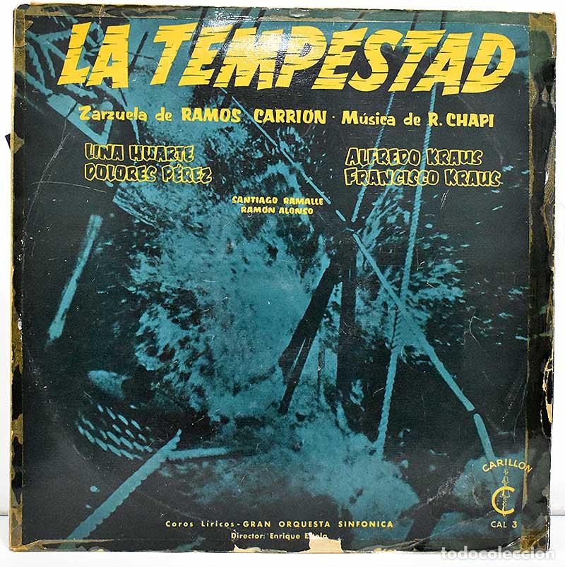 Discos de vinilo: Miguel Ramos Carri&oacute;n, Chap&iacute; - La Tempestad. LP - Foto 1
