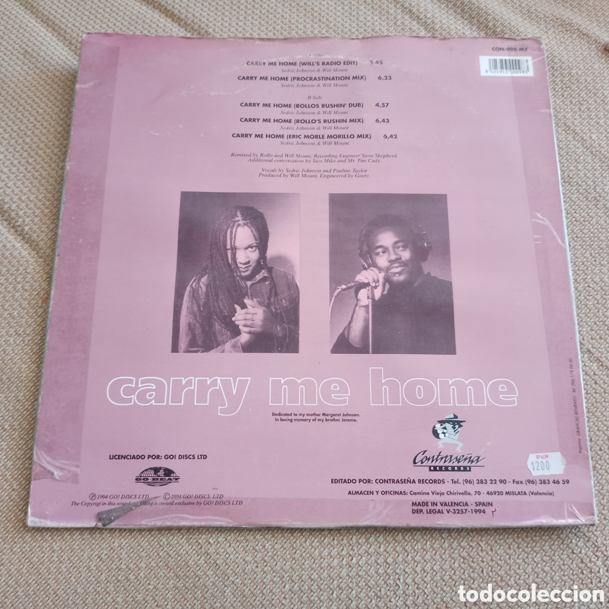 Discos de vinilo: Gloworm - Carry Me Home (12&rdquo;) - Foto 2