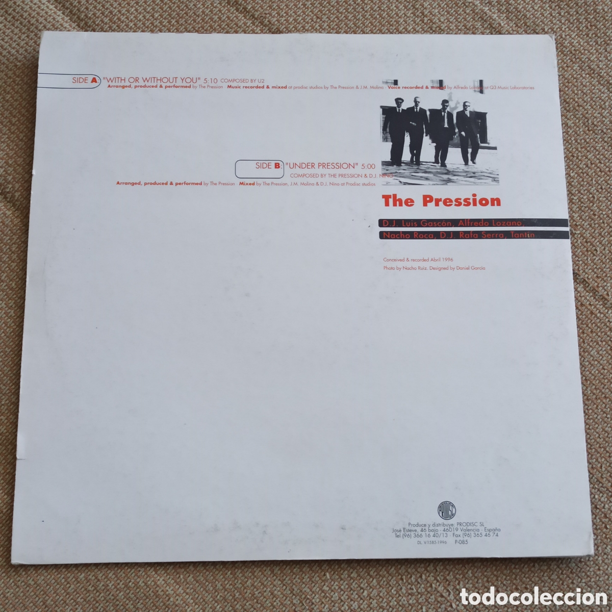 Discos de vinilo: The Pression - With Or Without You (12&rdquo;) - Foto 2