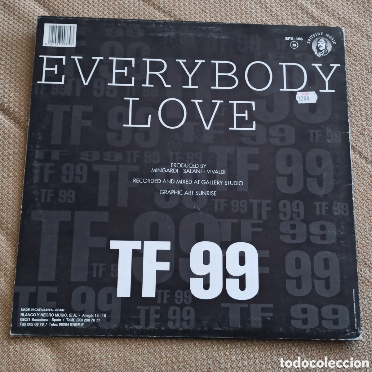 Discos de vinilo: TF 99 - Everybody Love (12&rdquo;) - Foto 2