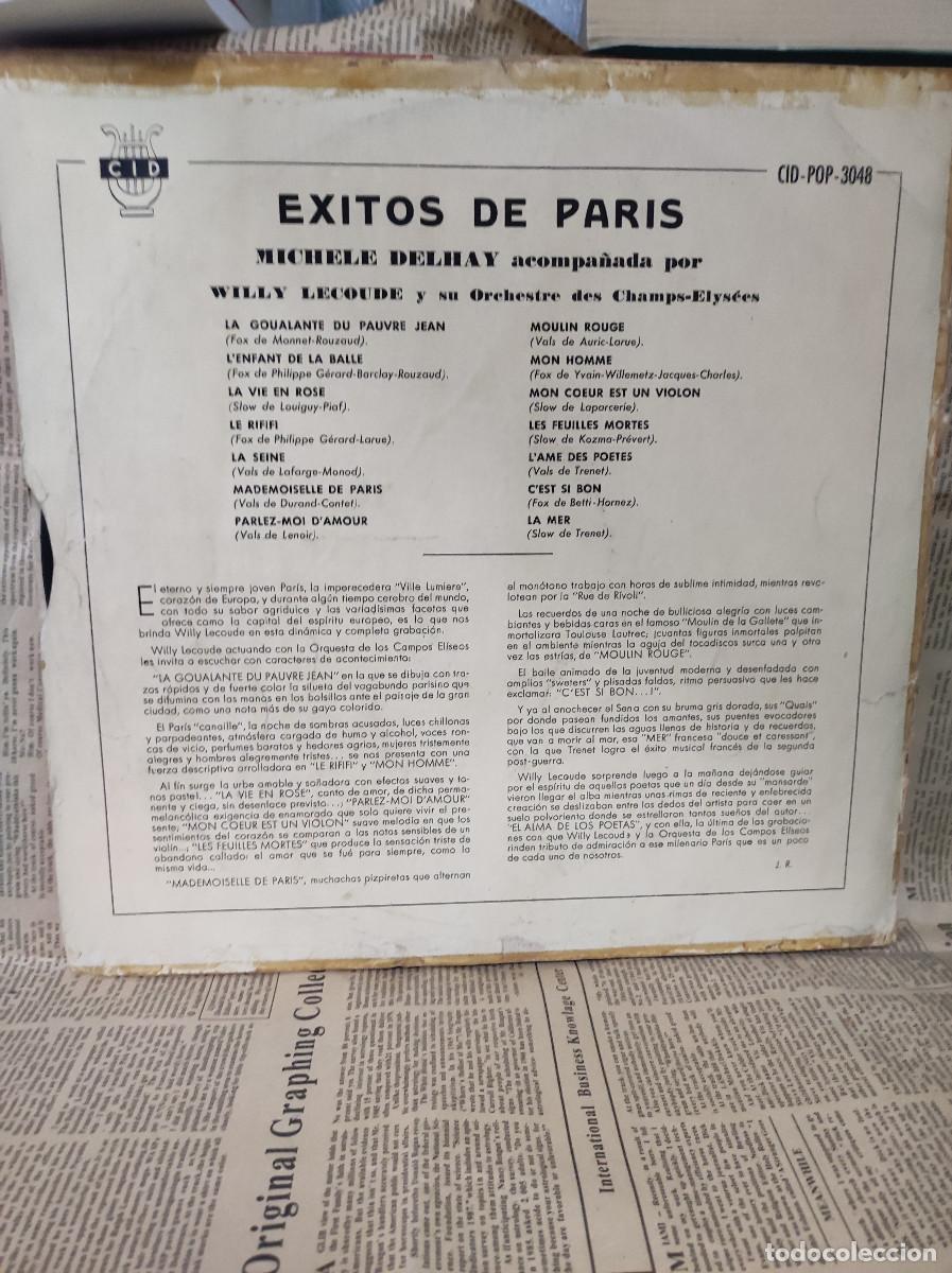 Discos de vinilo: MICHELE DELHAY - EXITOS DE PARIS - Foto 2