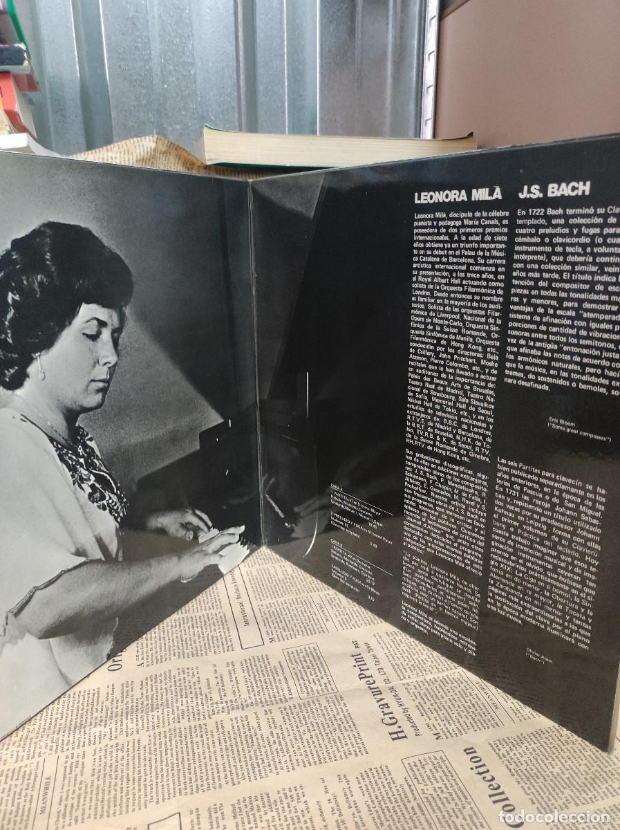 Discos de vinilo: Leonora Mil&agrave; &ndash; Interpreta a J.S.Bach - Foto 2