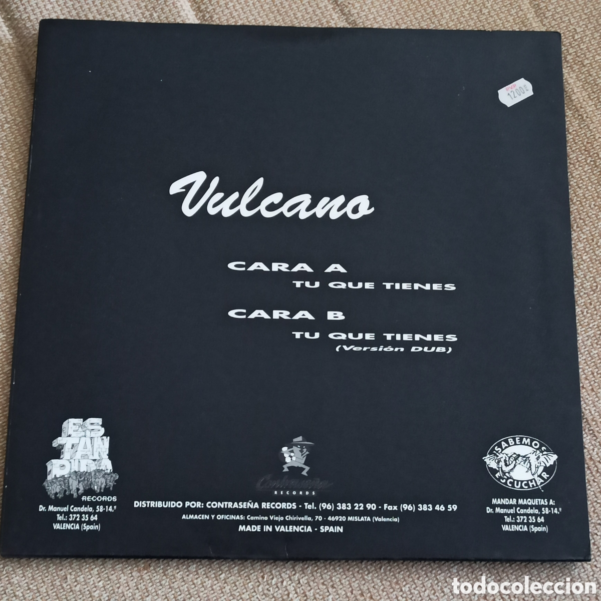 Discos de vinilo: Vulcano - T&uacute; Qu&eacute; Tienes (12&rdquo;) - Foto 2