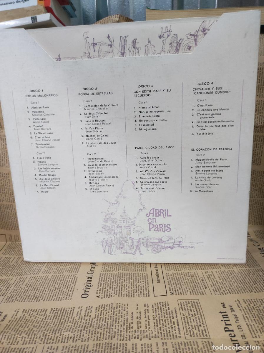 Discos de vinilo: ABRIL EN PARIS 4 VINILOS - Foto 1