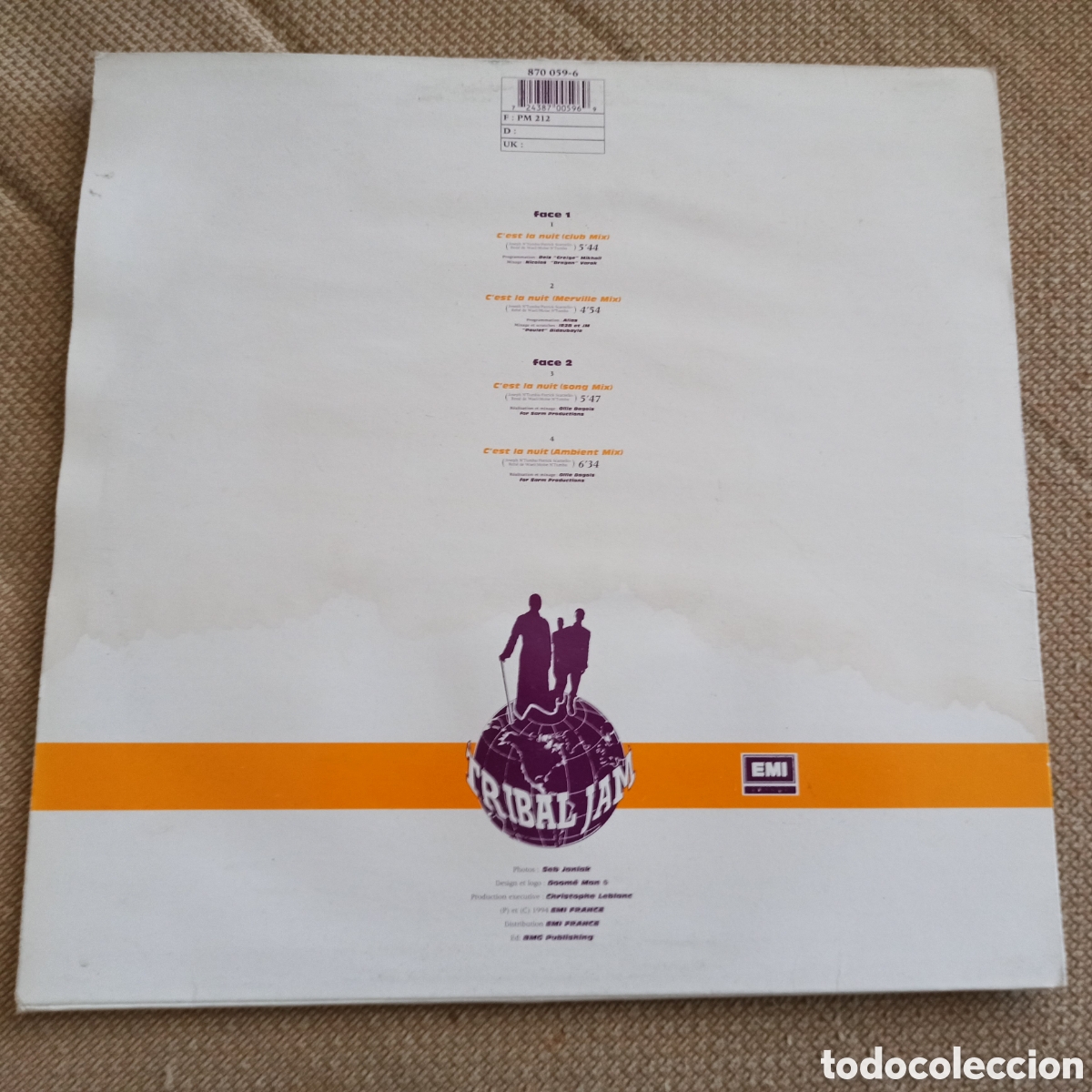 Discos de vinilo: Tribal Jam - CEst La Nuit Remixes (LP, Maxi) - Foto 2