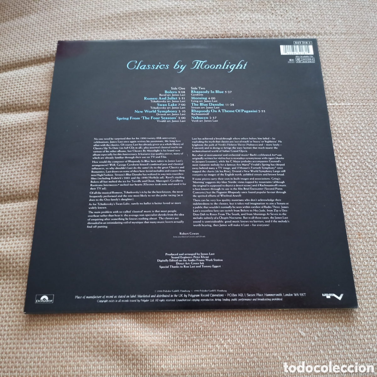 Discos de vinilo: James Last - Classics By Moonlight (LP, Album) - Foto 2