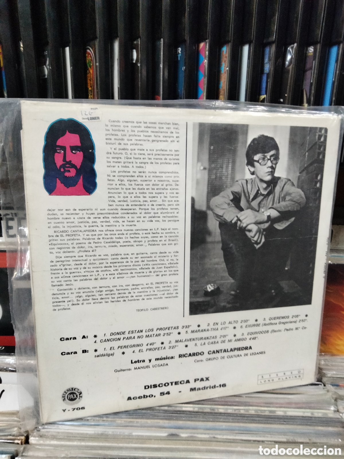 Discos de vinilo: El profeta Ricardo cantalapiedra - Foto 2