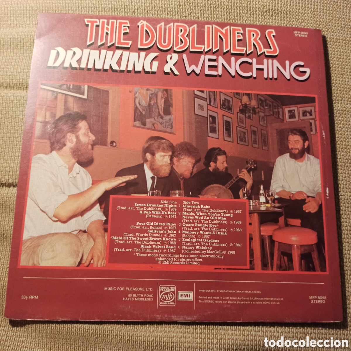 Discos de vinilo: The Dubliners - Drinking & Wenching (LP, Comp) - Foto 2