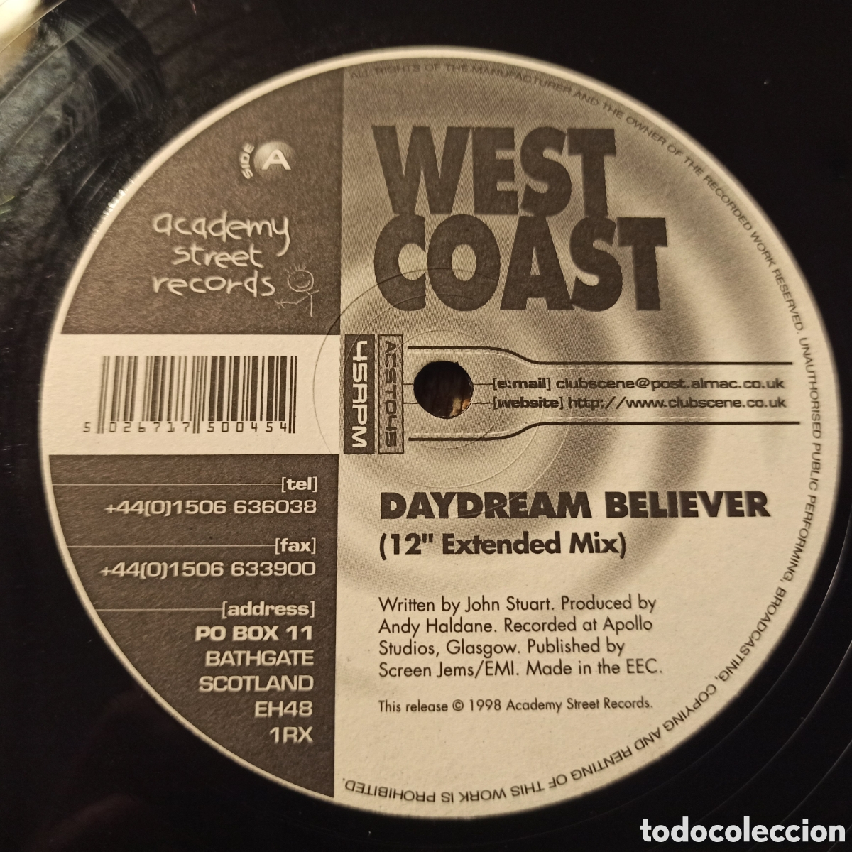 Discos de vinilo: West Coast - Daydream Believer (12&rdquo;) - Foto 1