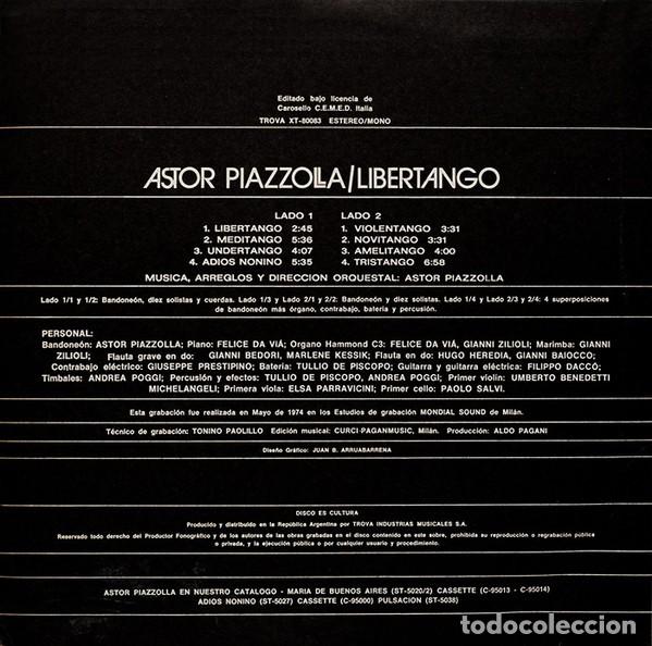 Discos de vinilo: Astor Piazzolla &ndash; Libertango - Foto 2