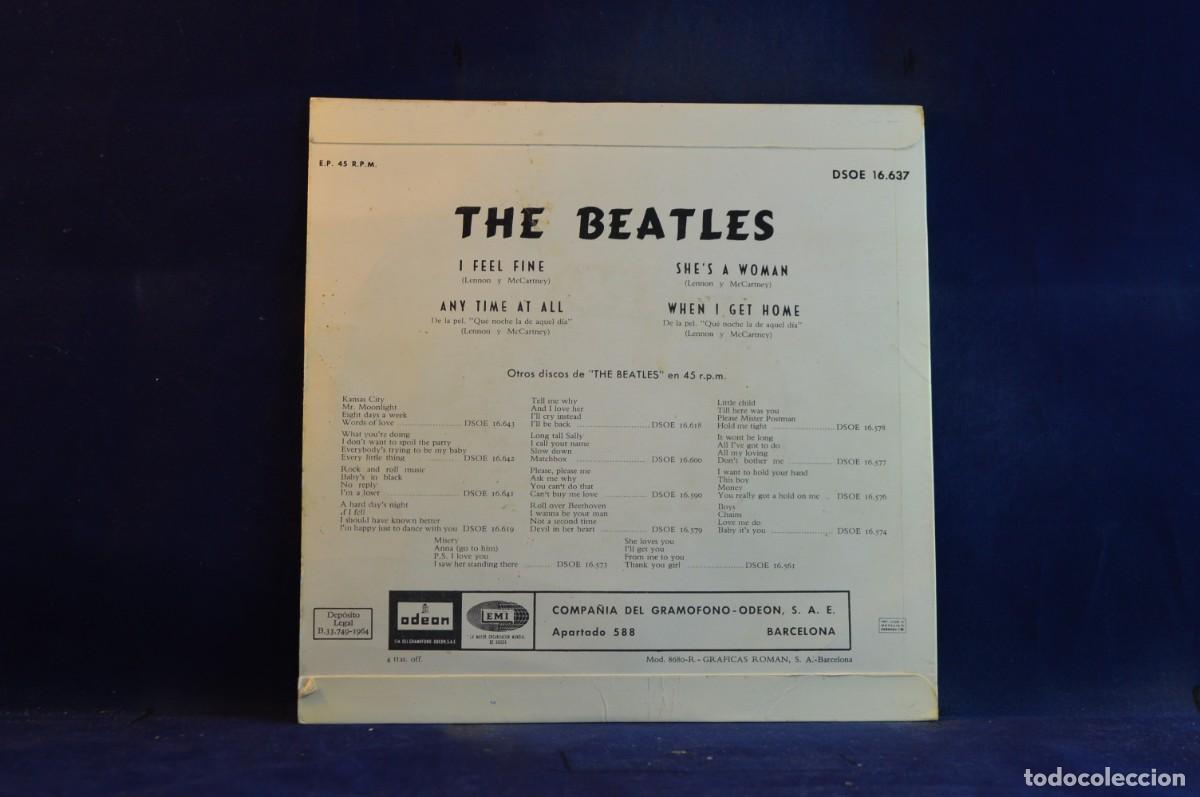 Discos de vinilo: THE BEATLES! &ndash; I FEEL FINE - EP - Foto 2