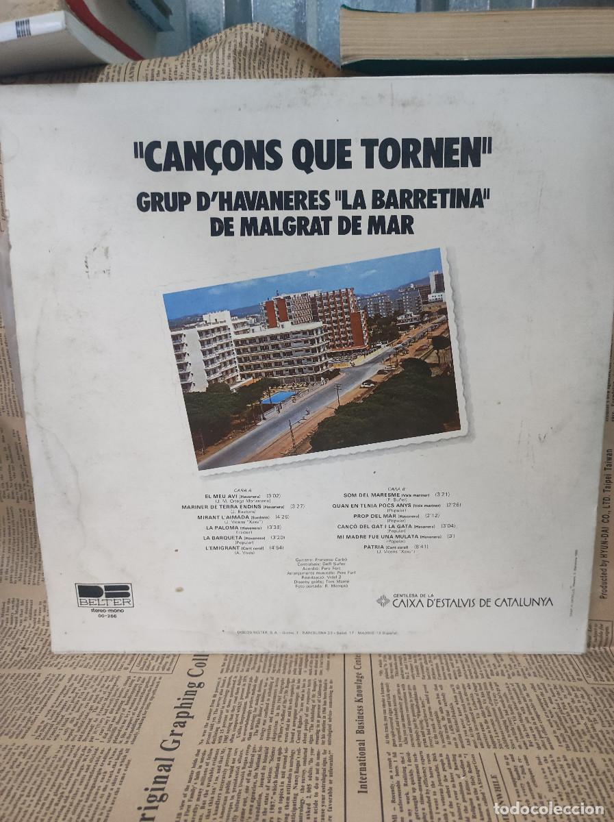 Discos de vinilo: Grup Dhavaneres &rdquo;La Barretina&rdquo; &ndash; Can&ccedil;ons Que Tornen - Foto 2