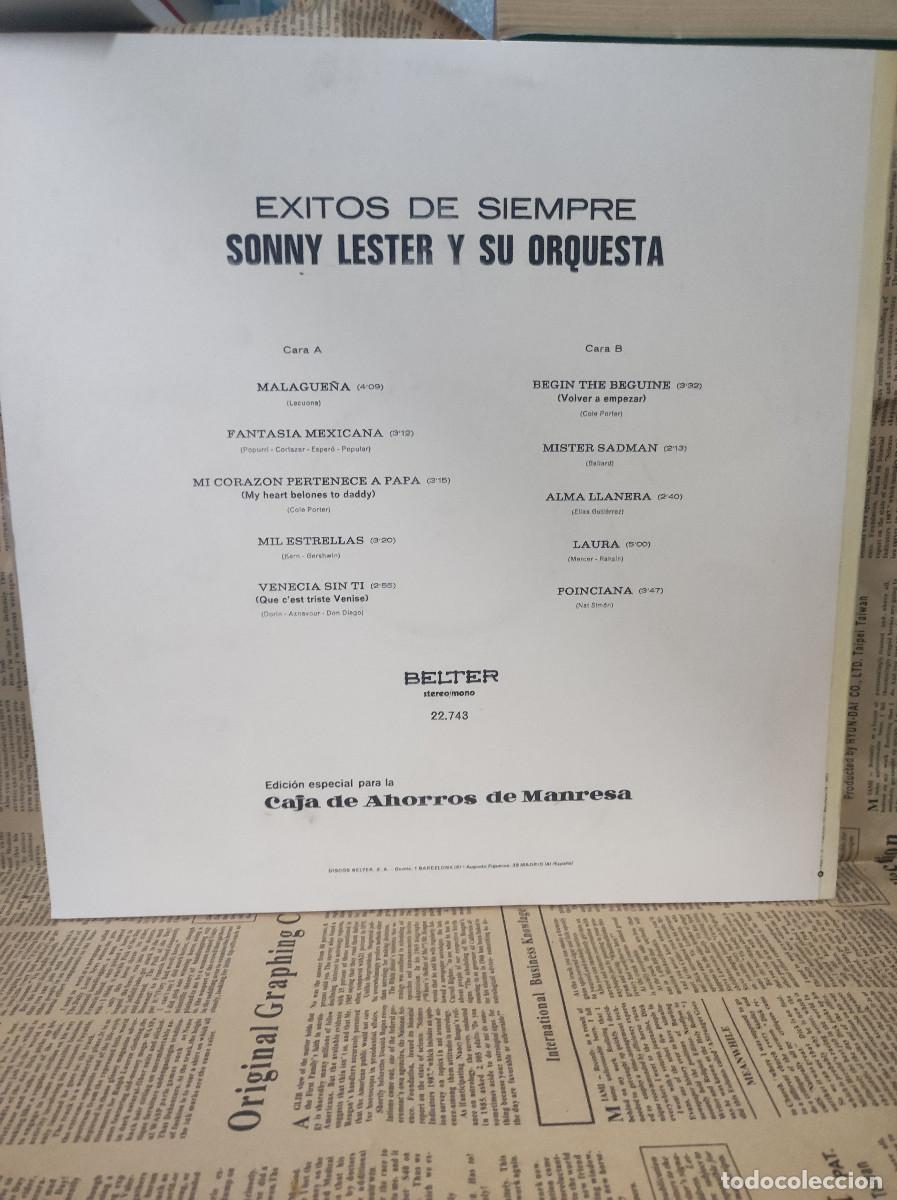 Discos de vinilo: EXITOS DE SIEMPRE SONNY LESTER Y SU ORQUESTA - Foto 2
