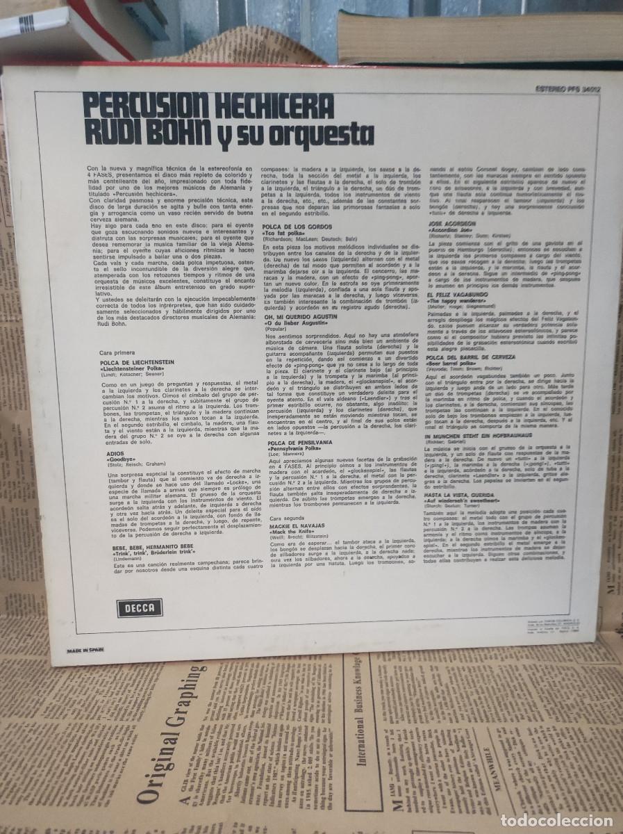 Discos de vinilo: Rudi Bohn y Su Orquesta &ndash; Percusion Hechicera - Foto 2
