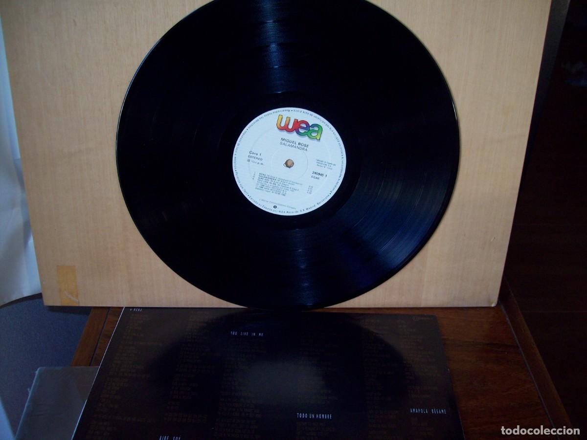 Discos de vinilo: MIGUEL BOSE - SALAMANDRA - LP 1986 - Foto 3
