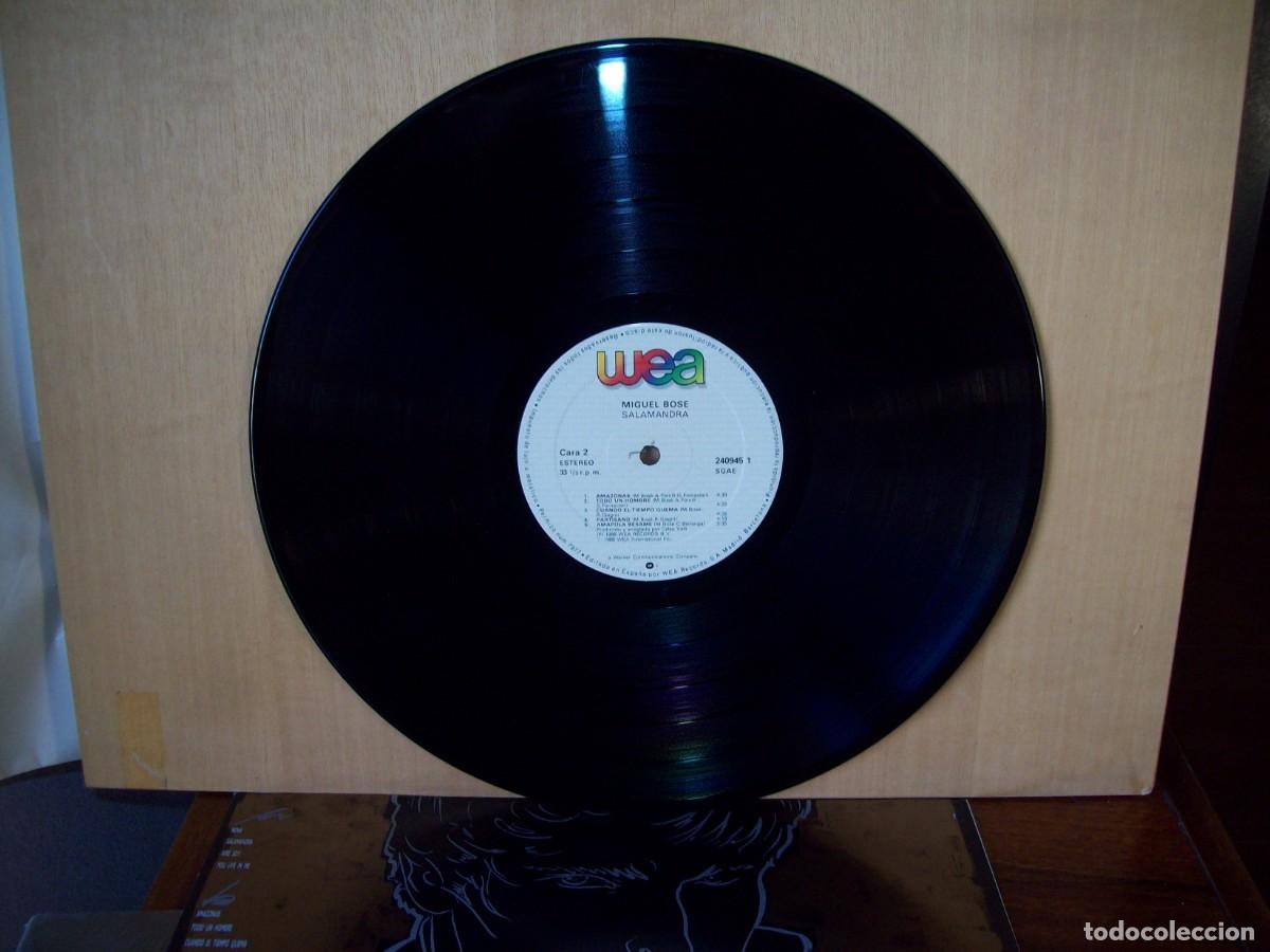 Discos de vinilo: MIGUEL BOSE - SALAMANDRA - LP 1986 - Foto 4