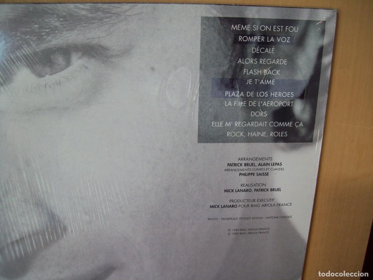 Discos de vinilo: PATRICK BRUEL - ROMPER LA VOZ - LP 1989 - Foto 2