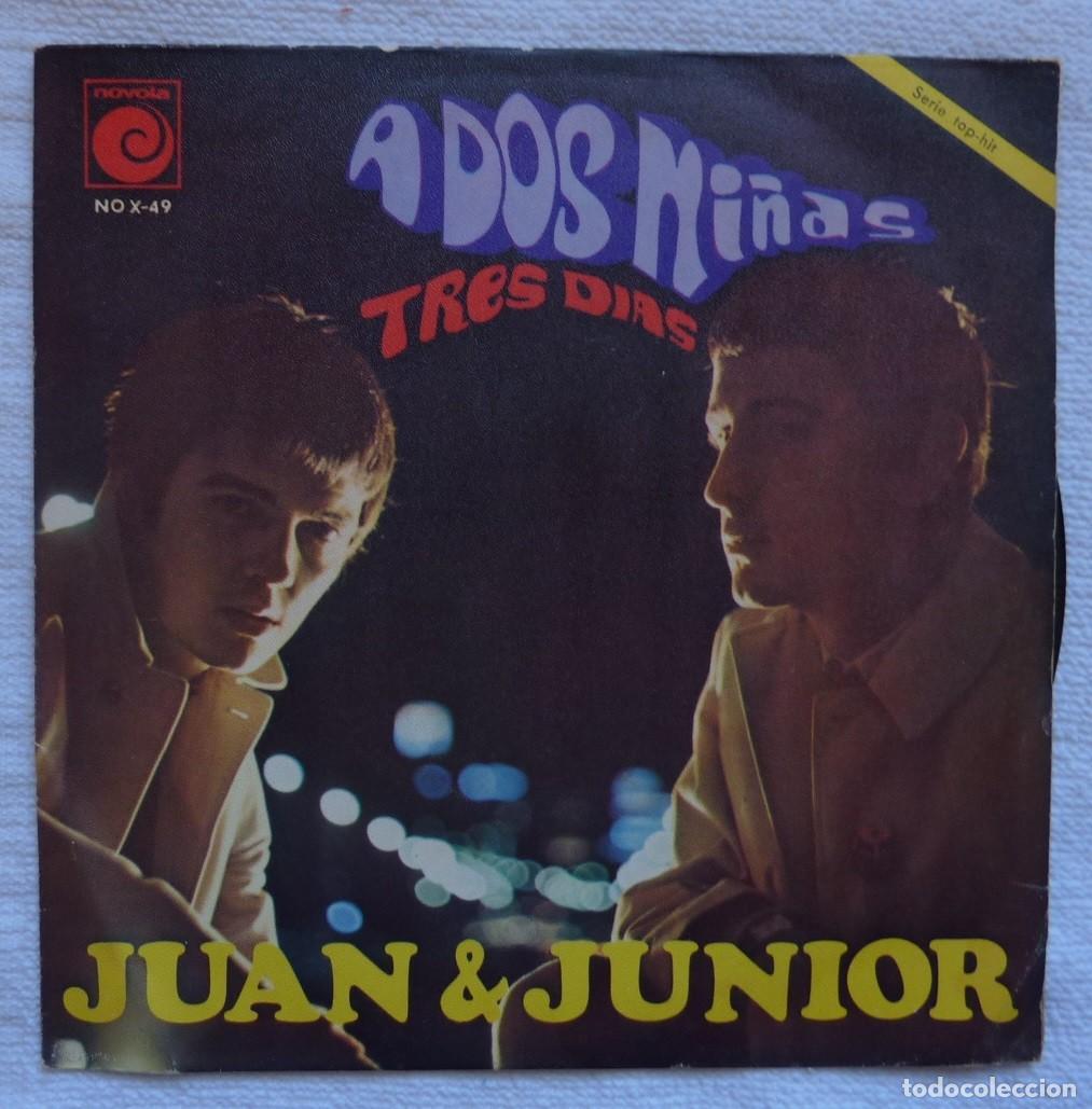 Discos de vinilo: JUAN & JUNIOR // A DOS NI&Ntilde;AS// 1987 // SINGLE - Foto 1