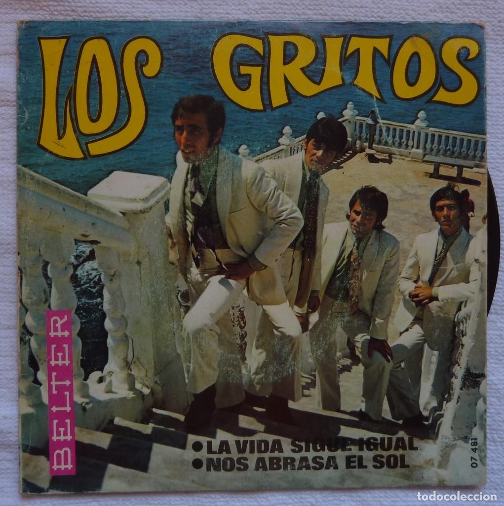 Discos de vinilo: LOS GRITOS // LA VIDA SIGUE IGUAL // 1968 // SINGLE - Foto 1