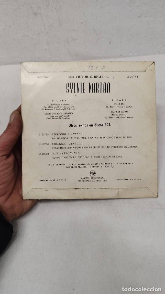 Discos de vinilo: Sylvie Vartan-Si canto.Single Vinilo 7&rdquo; - Foto 5