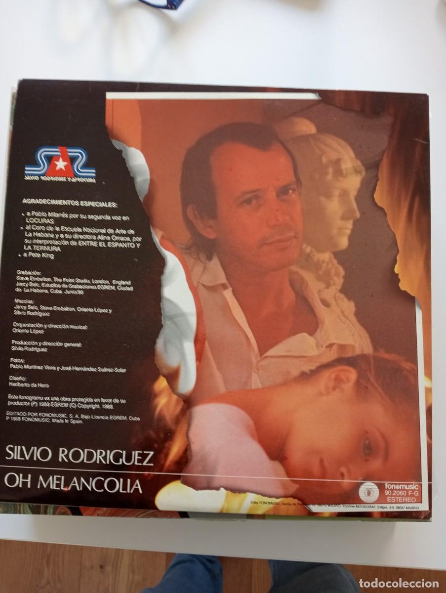 Discos de vinilo: Silvio Rodr&iacute;guez - Oh! Melancol&iacute;a 2xLP gatefold 2 inserts 1988 - Foto 3