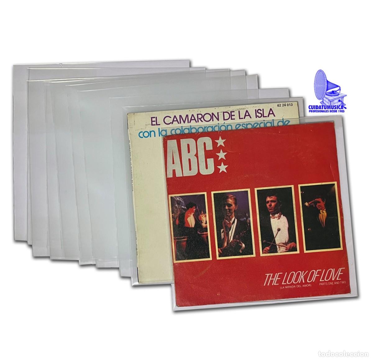 Discos de vinilo: 100 FUNDAS EXTERIORES GRUESAS GALGA 600 PARA DISCOS DE VINILO SINGLES 7 PULGADAS Y EPS
