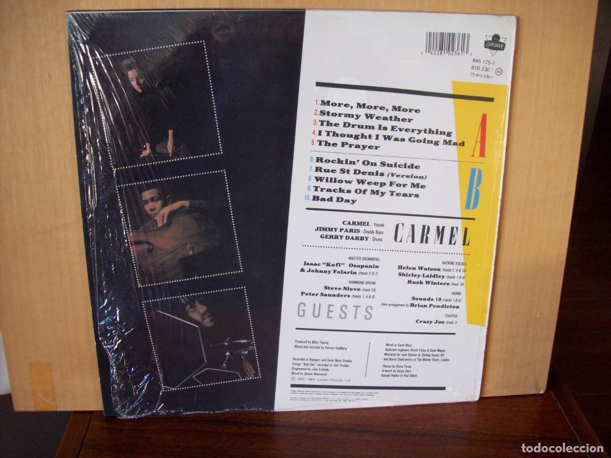 Discos de vinilo: CARMEL - THE DRUM IS EVERY THING - LP 1990 - Foto 2