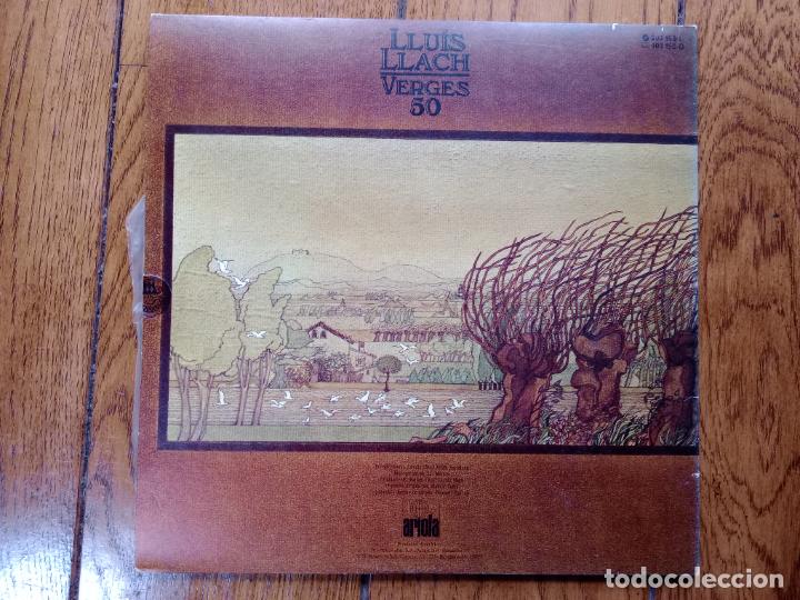 Discos de vinilo: Llu&iacute;s Llach - Verges 50 - Foto 4