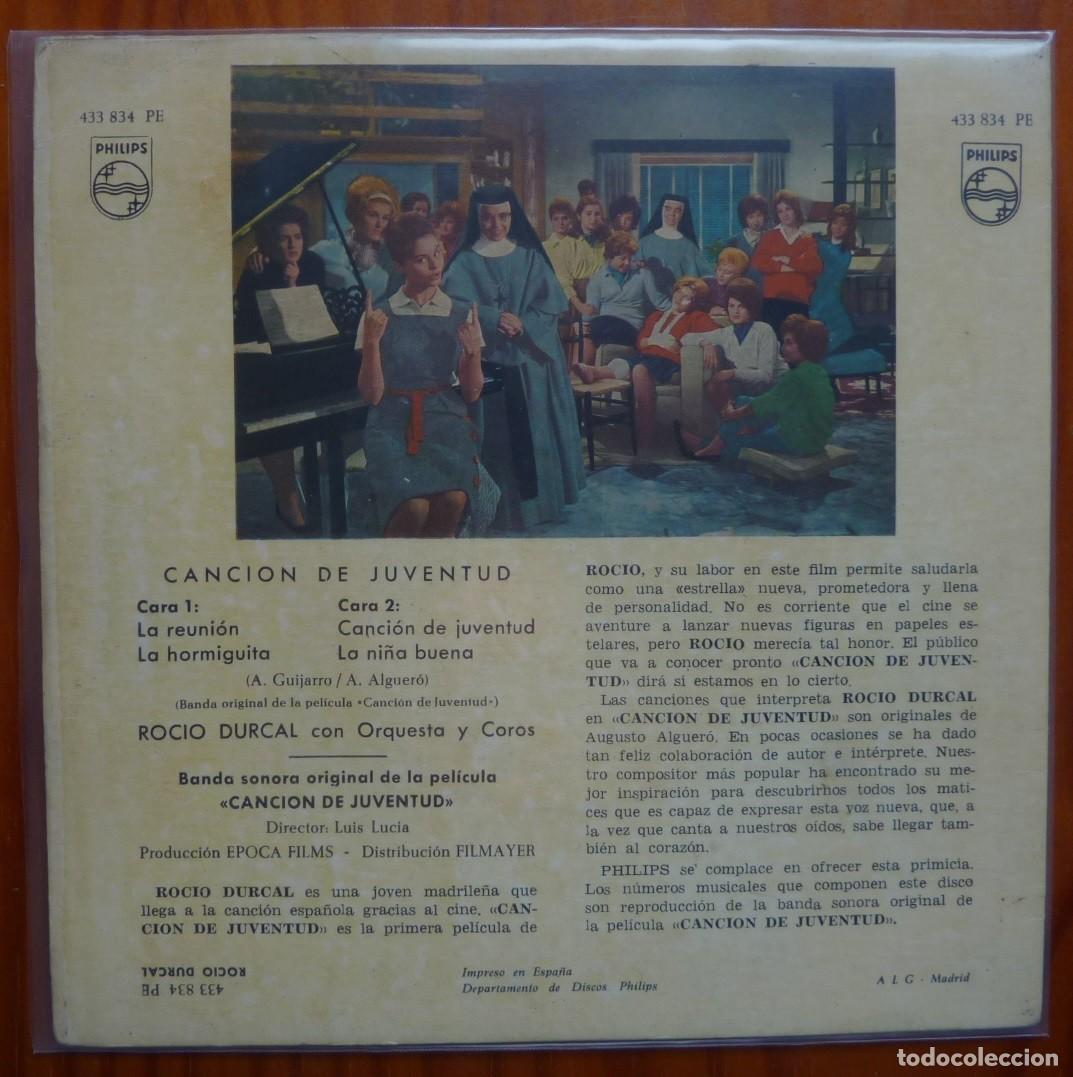 Discos de vinilo: ROCIO DURCAL / LA REUNION+3 / 1962 / EP - Foto 2