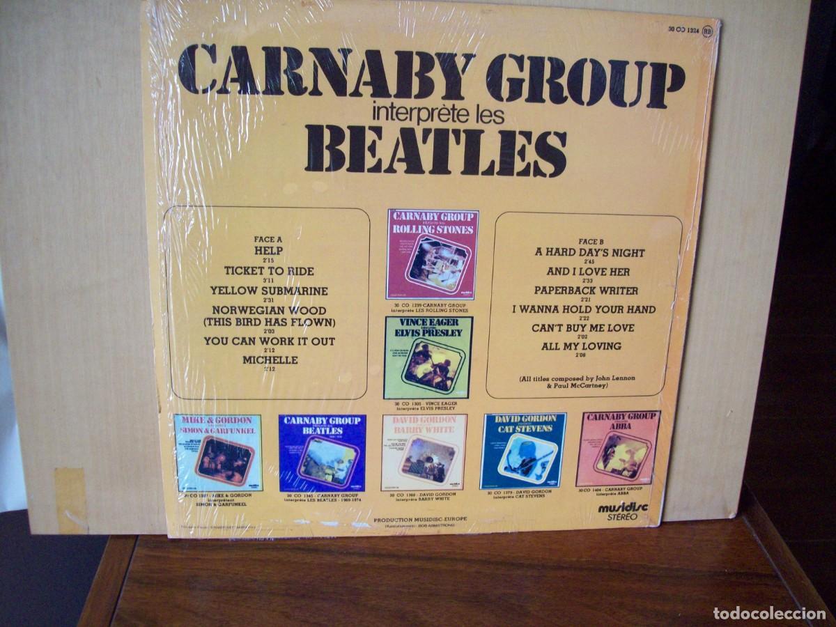 Discos de vinilo: CARNABY GROUP - INTERPRETA A LOS BEATLES - LP FABRICADO EN FRANCIA - Foto 2