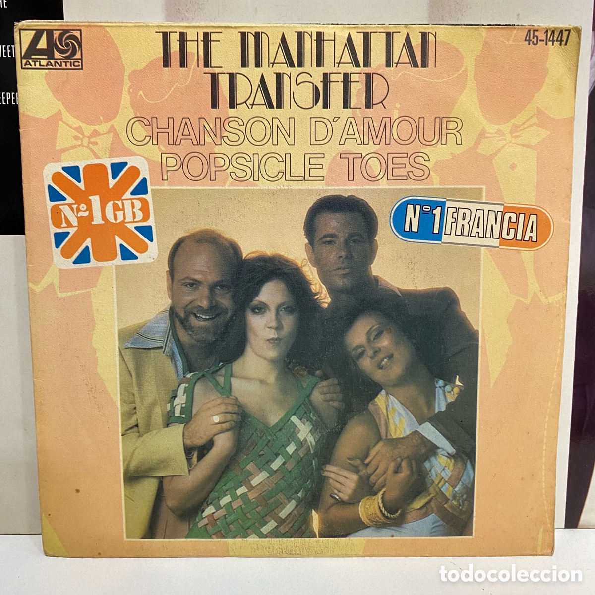 Discos de vinilo: The Manhattan Transfer - Chanson Damour (7&rdquo;, Single) - Foto 1