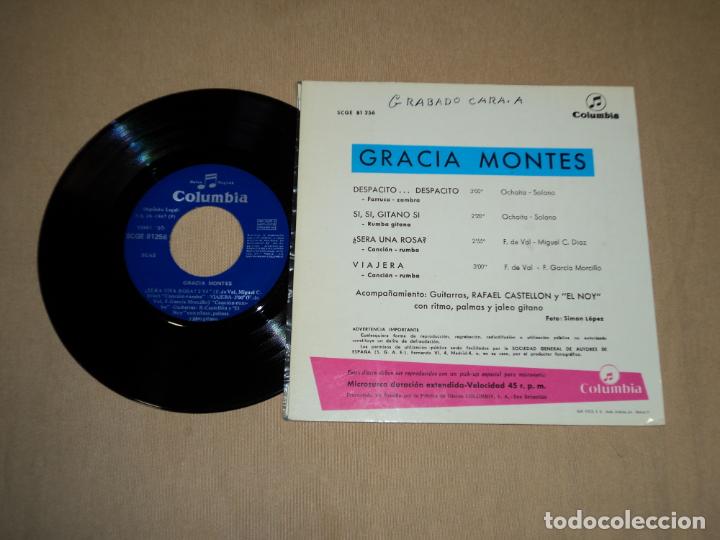 Discos de vinilo: GRACIA MONTES - DESPACITO DESPACITO +3 - Foto 2