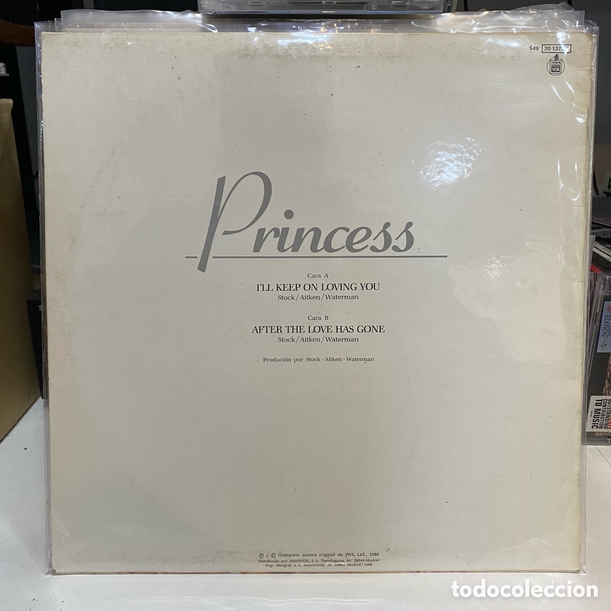 Discos de vinilo: Princess - Ill Keep On Loving You (12&rdquo;) - Foto 2