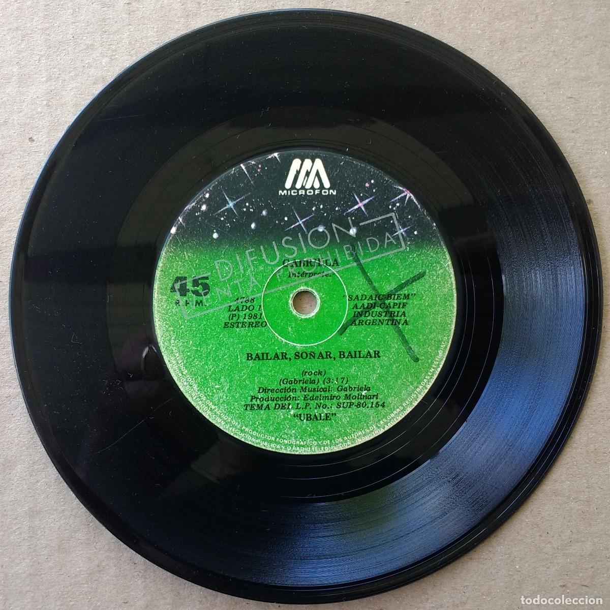 Discos de vinilo: Gabriela Bailar So&ntilde;ar Simple Vinilo 7&rdquo; Promocional 1981 Rock Argentina Edelmiro Molinari Almendra