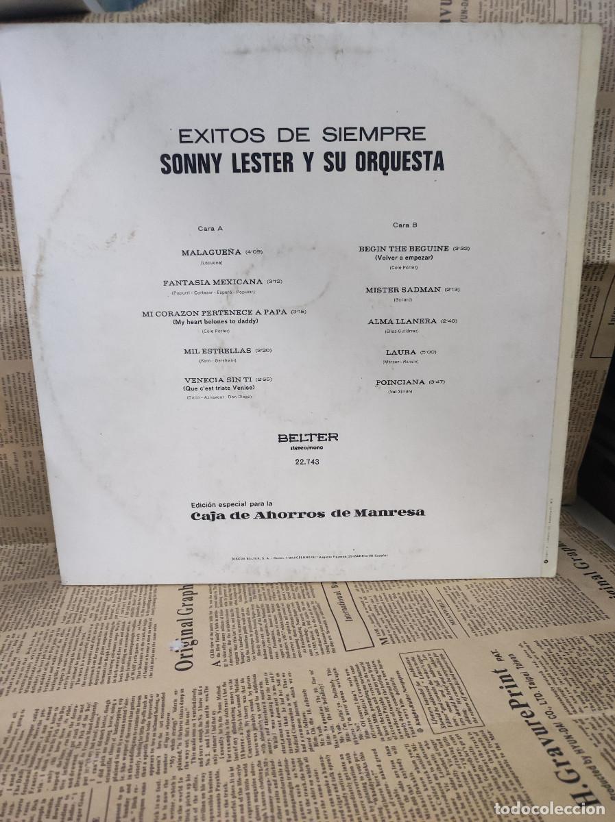 Discos de vinilo: Sonny Lester Y Su Orquesta &ndash; &Eacute;xitos De Siempre - Foto 2