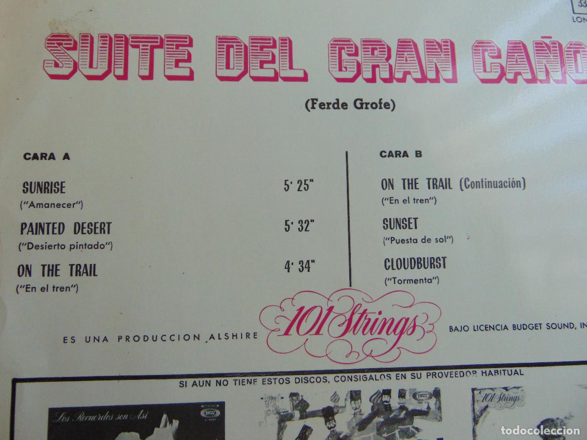 Discos de vinilo: 101 STRINGS - SUITE DEL GRAN CA&Ntilde;ON - LP DE 1968 - Foto 4