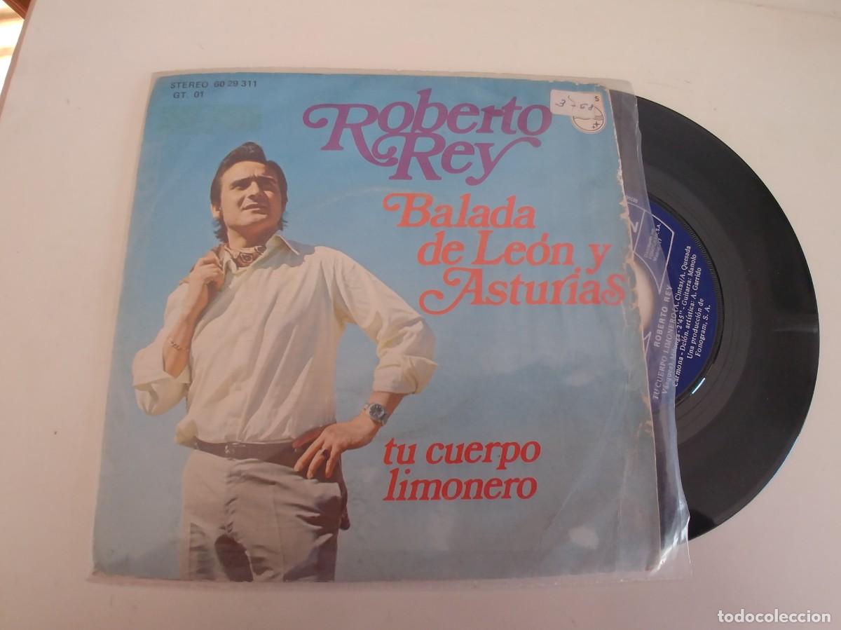 Discos de vinilo: ROBERTO REY-SINGLE BALADA DE LEON Y ASTURIAS - Foto 1
