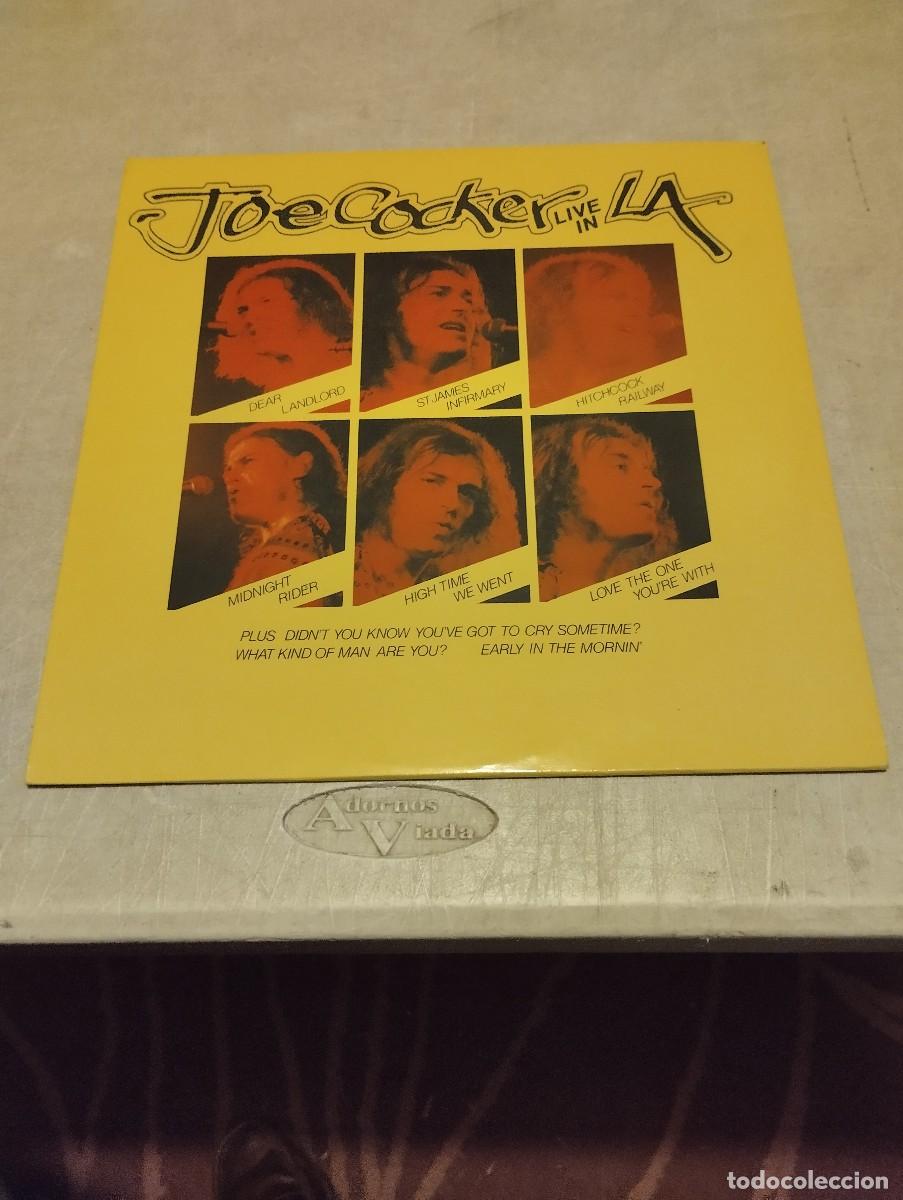 Discos de vinilo: Joe Cocker LP Live In L. A. Bel.1976 - Foto 1