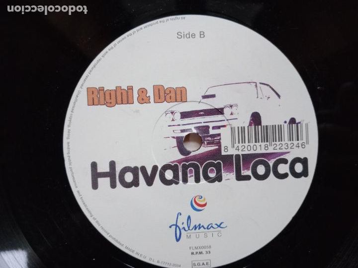 Discos de vinilo: Righi & Dan - Havana loca - Foto 4