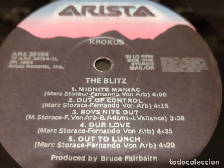 Discos de vinilo: KROKUS -THE BLITZ- (1984) LP DISCO VINILO - Foto 3