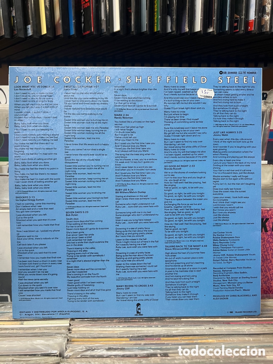 Discos de vinilo: Joe Cocker Sheffield Steel - Foto 2