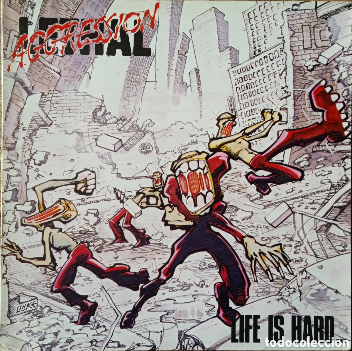 Discos de vinilo: Disco de vinilo Lethal Aggression - Foto 1