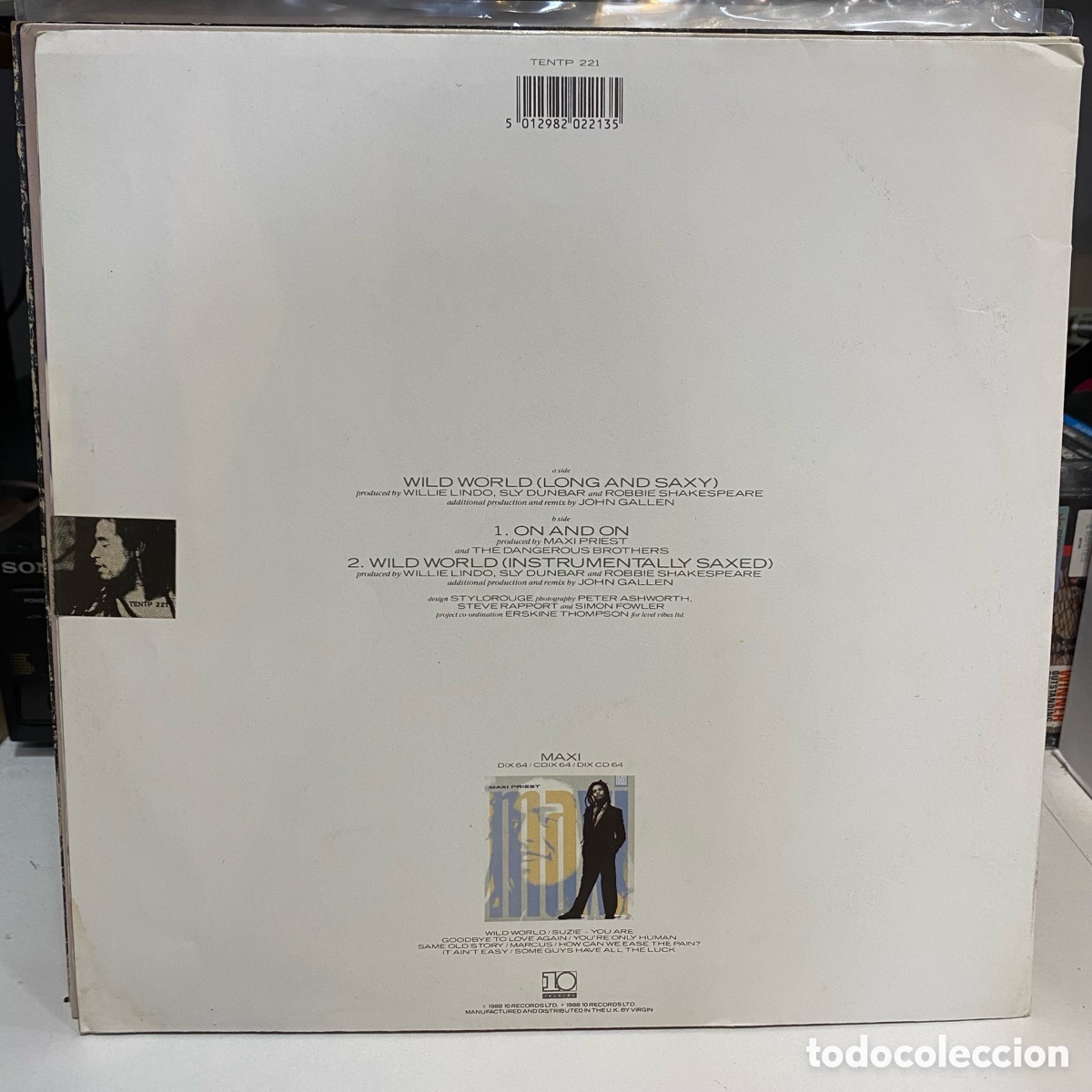 Discos de vinilo: Maxi Priest - Wild World (12&rdquo;, Single, Poster) - Foto 2