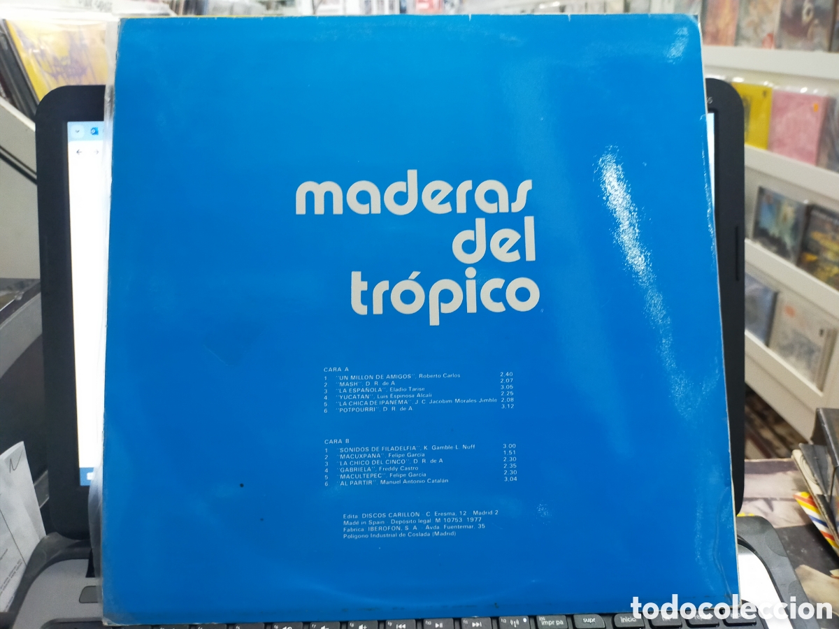 Discos de vinilo: Maderas del tr&oacute;pico LP Espa&ntilde;a 1977 - Foto 2