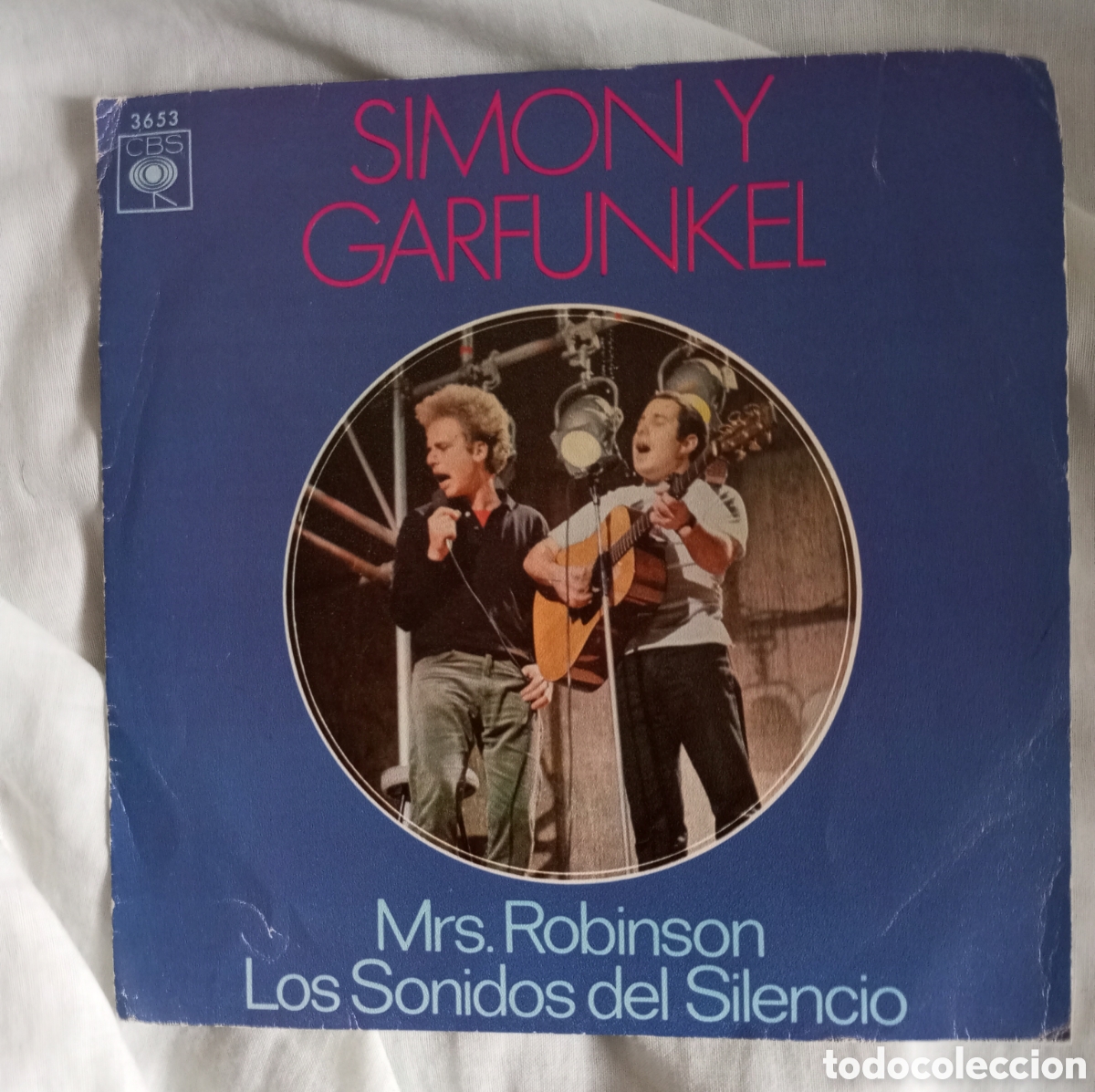 Discos de vinilo: Single Simon y garfunkel mrs robinson - Foto 1