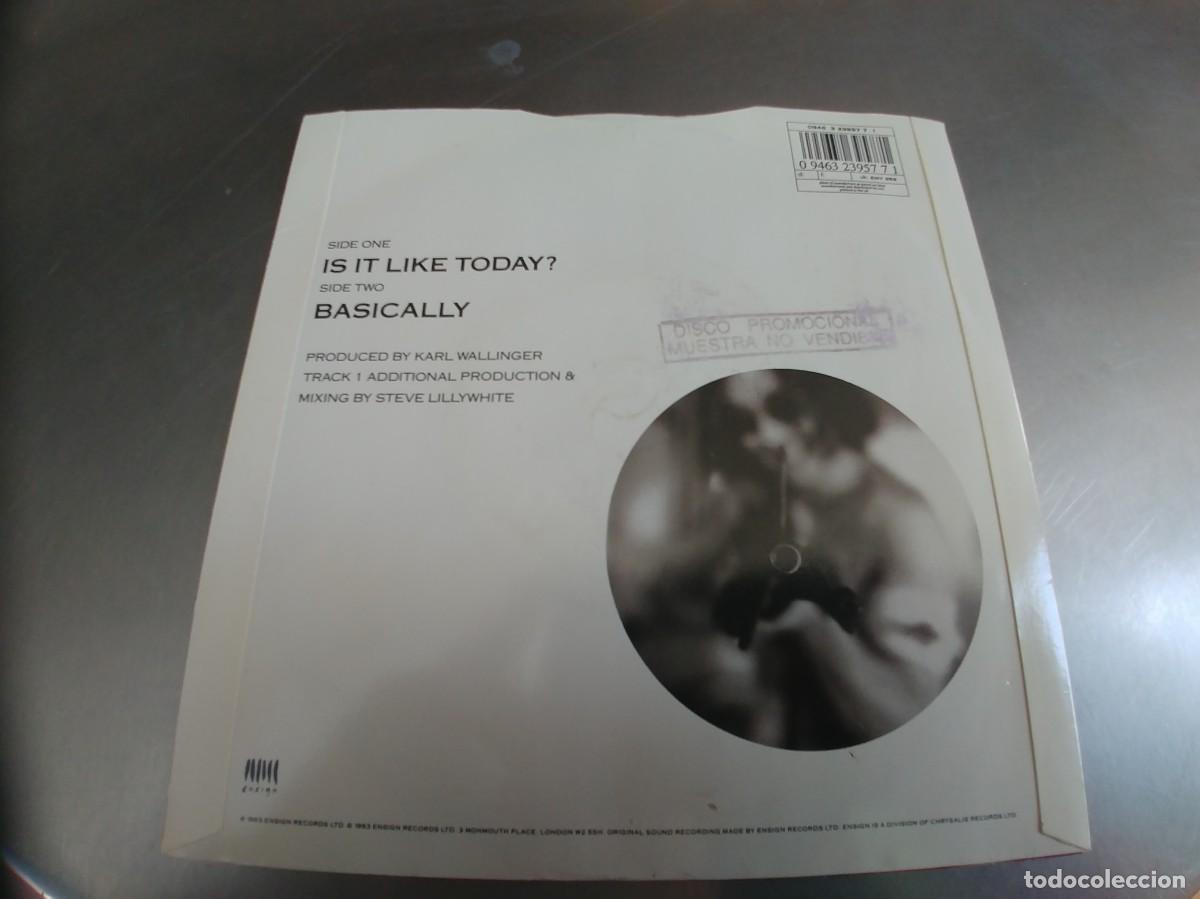 Discos de vinilo: WORLD PARTY-SINGLE IS IT LIKE TODAY - Foto 2