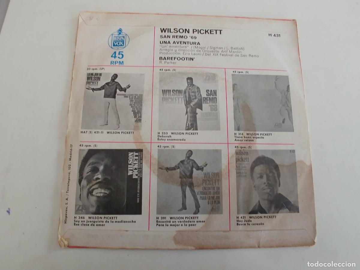 Discos de vinilo: WILSON PICKETT-SINGLE UNA AVENTURA - Foto 2