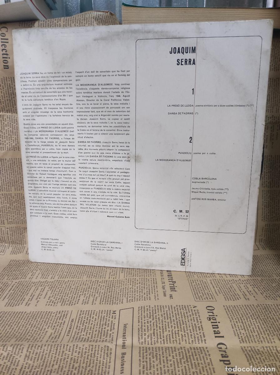 Discos de vinilo: Cobla Barcelona &ndash; Joaquim Serra - Foto 2