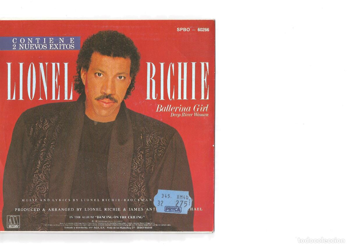 Discos de vinilo: Disco de vinilo LIONEL RICHIE SINGLE - Foto 2